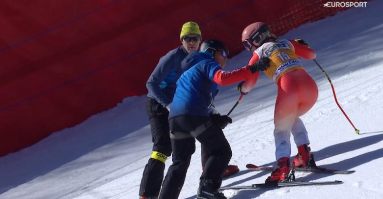 Швейцарская горнолыжница в четвертый раз порвала связку 1